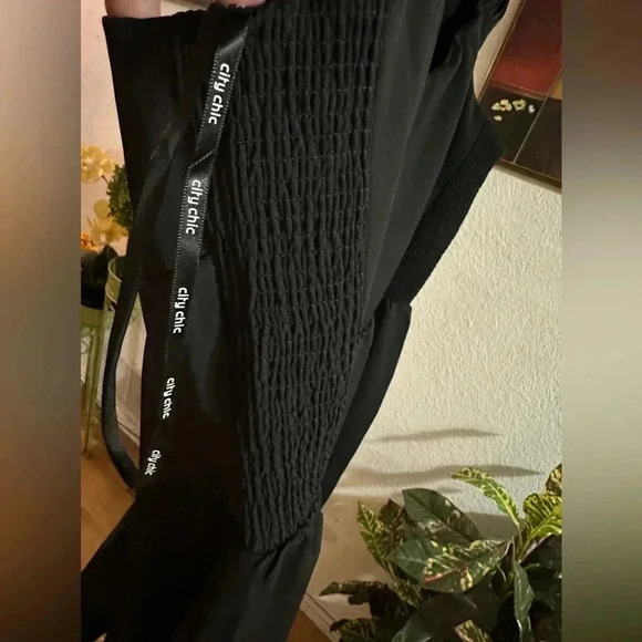 City Chic hypnotize black maxi dress size L/20 - Picture 13 of 15